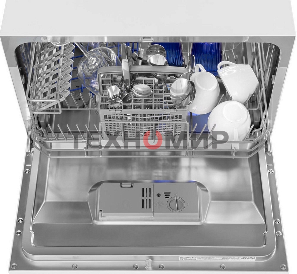 Встраиваемая посудомоечная машина Maunfeld MLP-06DW, белый, 44.8 см, 6 компл., 49 дБ, класс A+