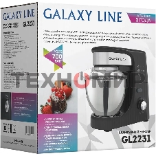 Миксер Galaxy Line GL 2231, черный, планетарный, 700 Вт, 12 скоростей