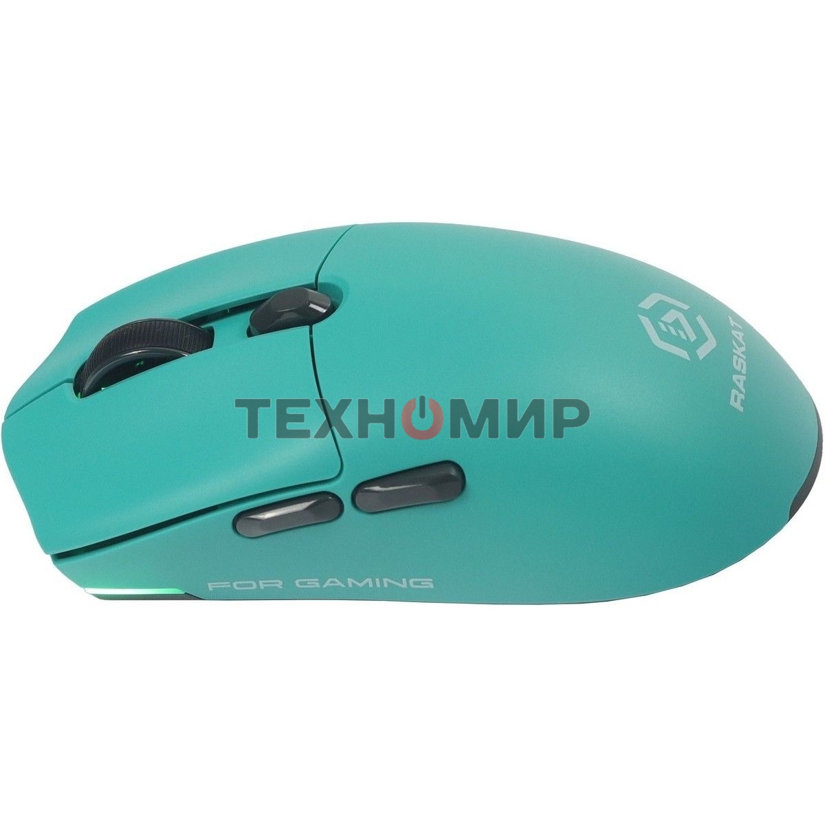 Мышь беспроводная/проводная Raskat MG006TR зеленый, 26000 dpi, радиоканал, Bluetooth, USB, кнопки - 6