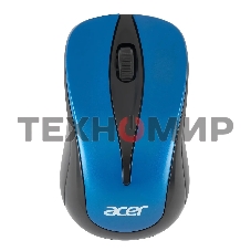 Мышь беспроводная Acer OMR132 синий/черный, 1000 dpi, радиоканал, USB, кнопки - 3