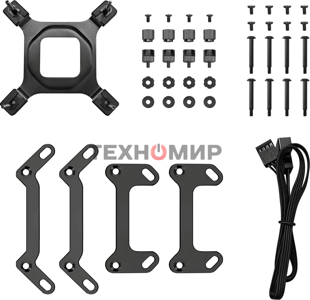 Система жидкостного охлаждения DEEPCOOL MYSTIQUE 240 черный, 120 мм, алюминий, 2150 об/мин, 36.49 дБ, 4 pin, 280 Вт