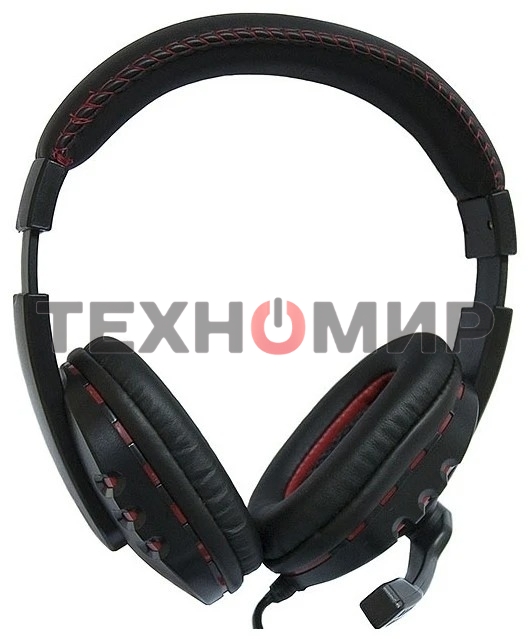 Гарнитура проводная Nakatomi HS-T50MV черный (c рег. громкости)