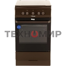 Плита электрическая Hansa FCEB53000 коричневый, конфорок 4 шт, духовка 69 л, 50 см x 85 см x 60 см