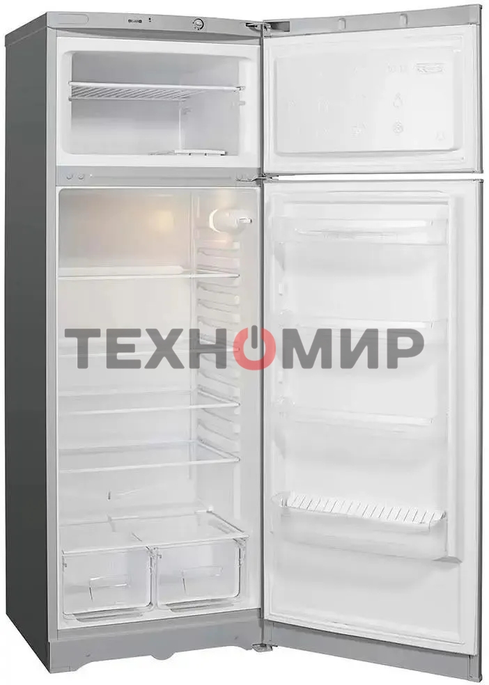 Холодильник Indesit TIA 16 G серебристый двухкамерный 245/51л морозилка сверху, ручная разморозка