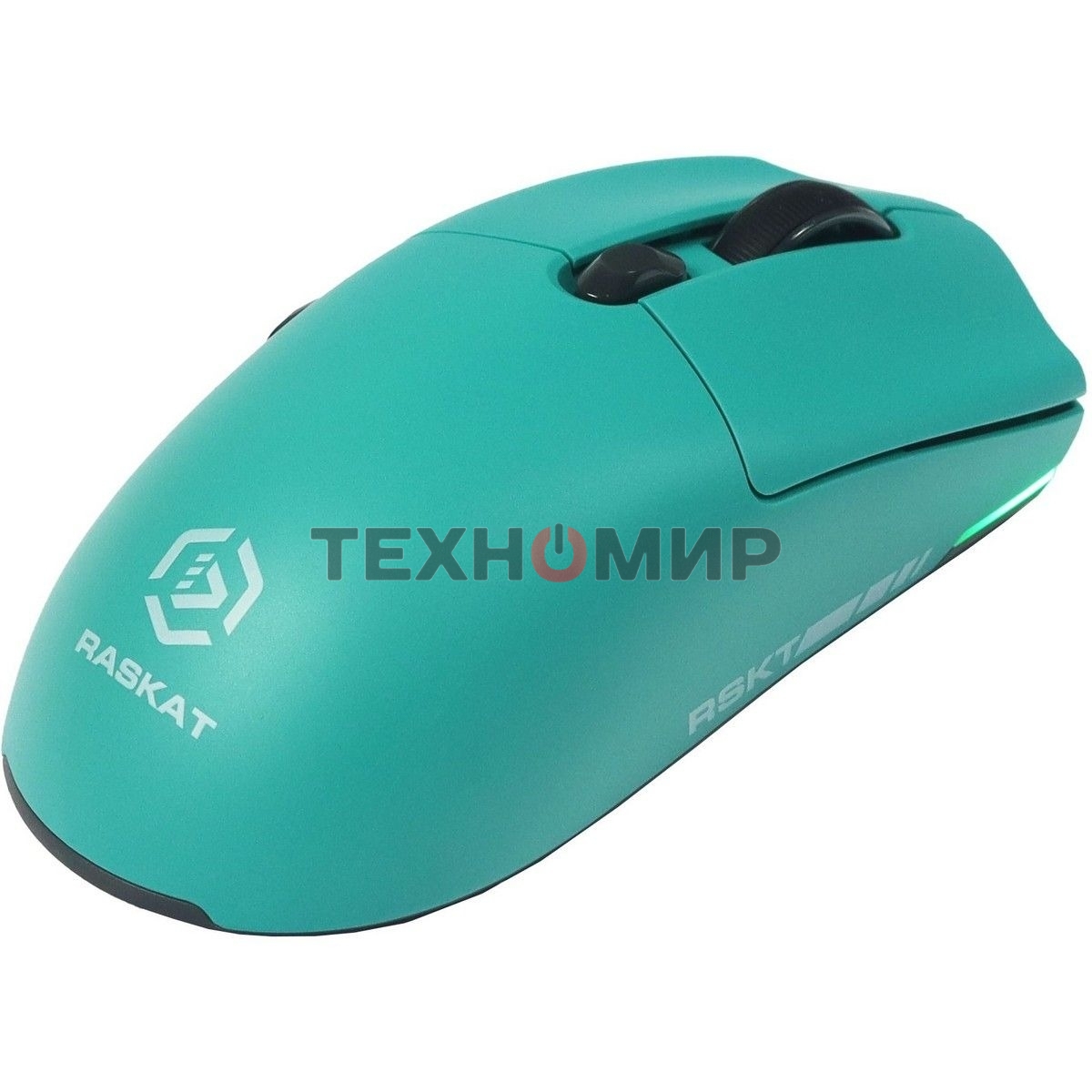 Мышь беспроводная/проводная Raskat MG006TR зеленый, 26000 dpi, радиоканал, Bluetooth, USB, кнопки - 6