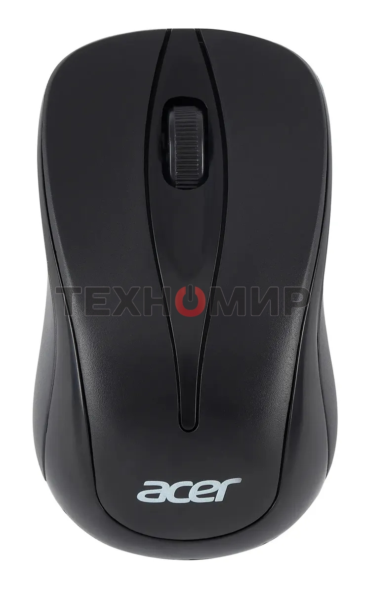 Мышь беспроводная Acer OMR131 черный, 1000 dpi, радиоканал, USB, кнопки - 3