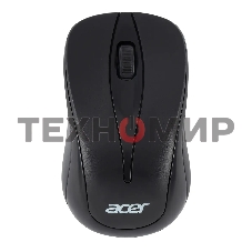 Мышь беспроводная Acer OMR131 черный, 1000 dpi, радиоканал, USB, кнопки - 3