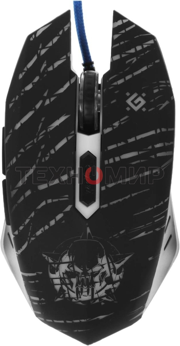 Мышь проводная Defender Dark Agent GM-590L черный, 12800 dpi, USB, кнопки - 6