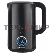 Чайник электрический Sakura SA-2185DBK Premium 1.7 л, дисплей, черный