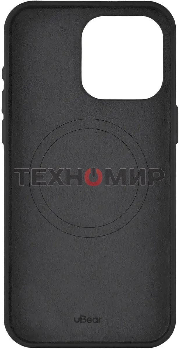 Чехол (клип-кейс) uBear для Apple iPhone 15 Pro Max Capital Case with MagSafe черный (CS307BL67PCP-I23M)