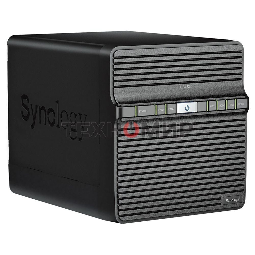 СХД SYNOLOGY настольное исполнение 4BAY NO HDD DS423