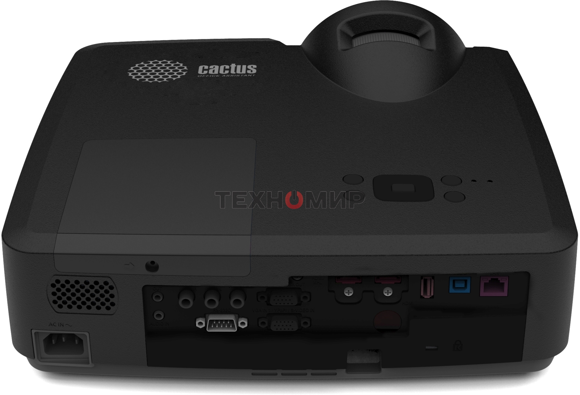 Проектор Cactus Bright CS-V2.B 3LCD 4400Lm ANSI (1024x768) 30000:1 ресурс лампы:10000часов 1xUSB typeA 1xUSB typeB 2xHDMI 4кг