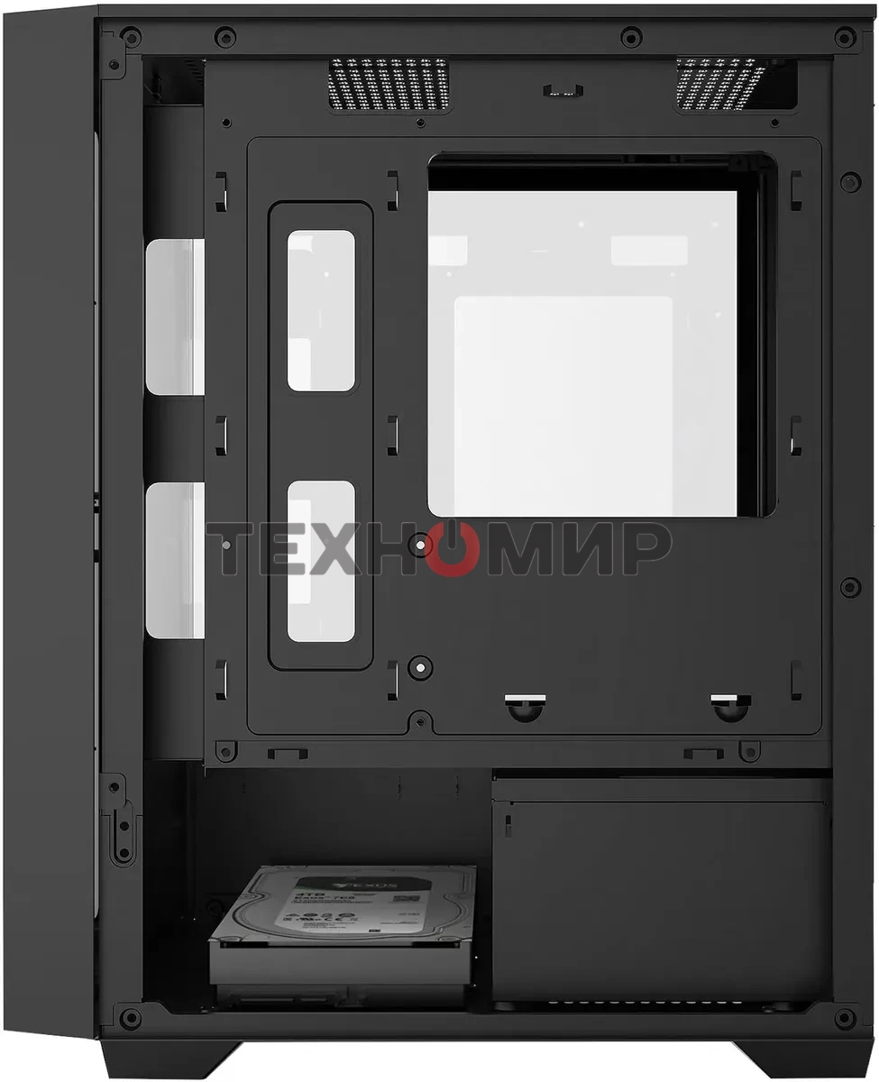 Компьютерный корпус Bloody CC-123 черный без БП mATX 8x120мм 2xUSB2.0 1xUSB3.0 audio bott PSU