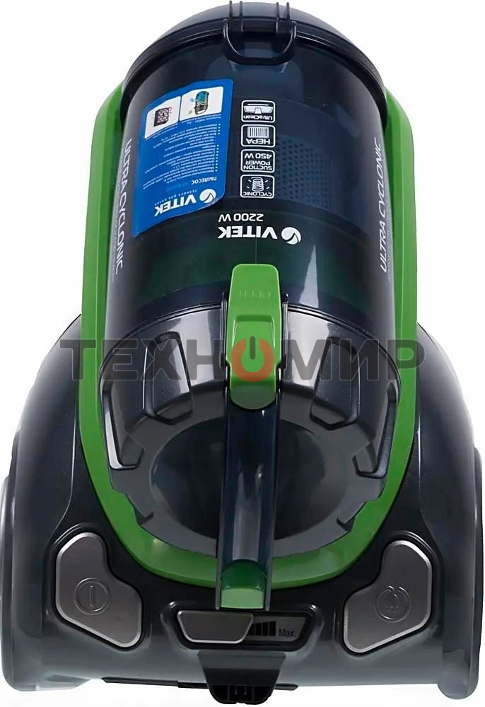 Пылесос Vitek VT-8130 BK 2200Вт зеленый/темно-синий