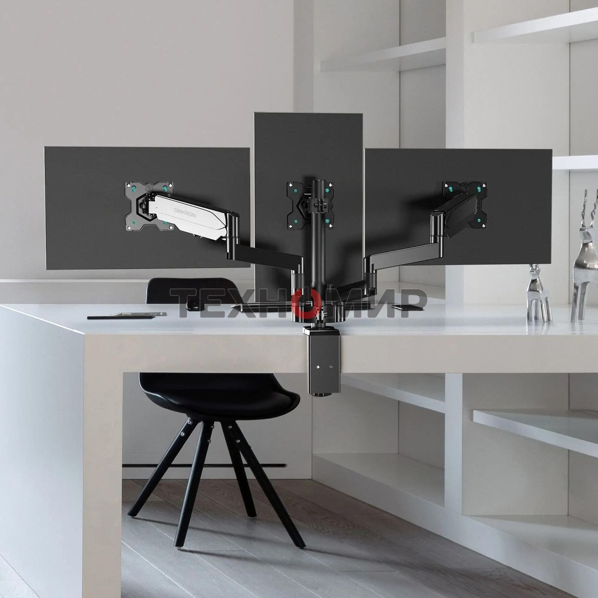 Кронштейн (держатель) ONKRON G280 для трех мониторов 13