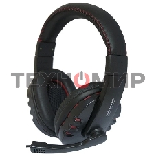 Гарнитура проводная Nakatomi HS-T50MV черный (c рег. громкости)