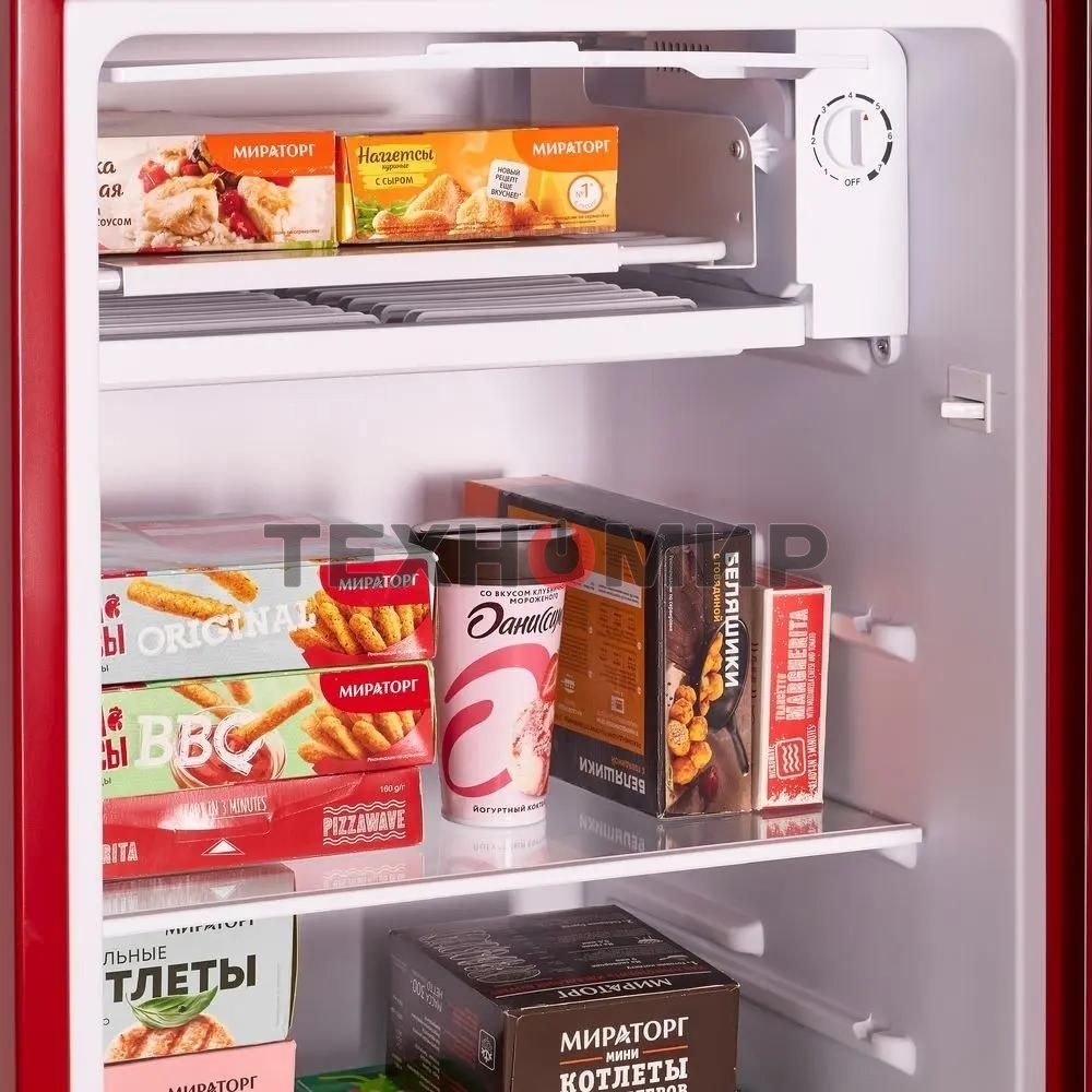 Холодильник Maunfeld MFF83RR красный однокамерный 85л