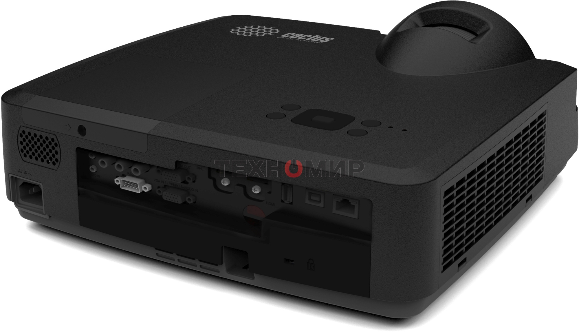 Проектор Cactus Bright CS-V2.B 3LCD 4400Lm ANSI (1024x768) 30000:1 ресурс лампы:10000часов 1xUSB typeA 1xUSB typeB 2xHDMI 4кг