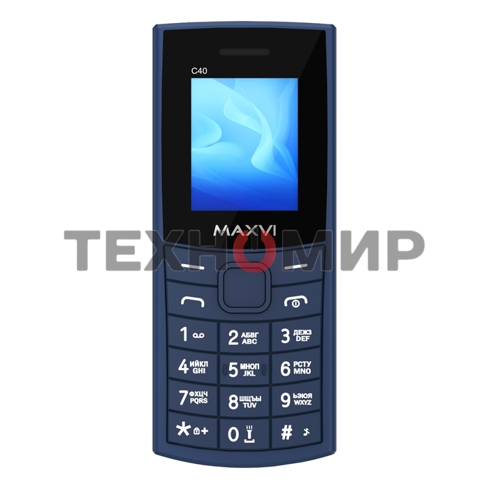 Мобильный телефон Maxvi C40 синий