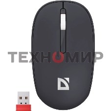 Мышь беспроводная Defender Smart MM-396 черный, 1600 dpi, радиоканал, Bluetooth, USB, кнопки - 3