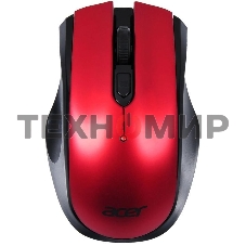 Мышь беспроводная Acer OMR032 черный/красный, 1600 dpi, радиоканал, USB, кнопки - 4