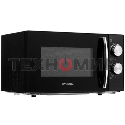 Микроволновая печь Hyundai HYM-M2050 черный, 20 л, 700 Вт, переключатели - поворотный механизм