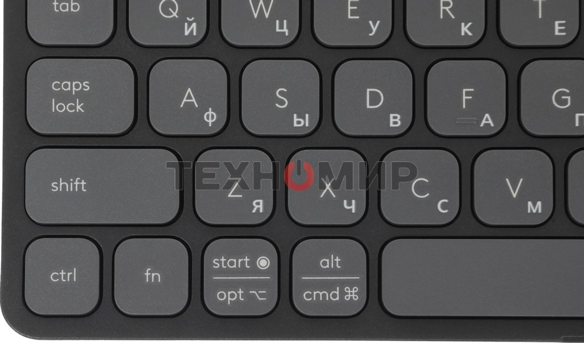 Клавиатура Logitech Keys to Go 2 беспроводная, Bluetooth, серый