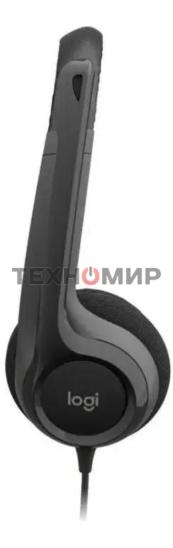 Наушники с микрофоном Logitech H390 черный 1.9м накладные USB оголовье (981-001578)