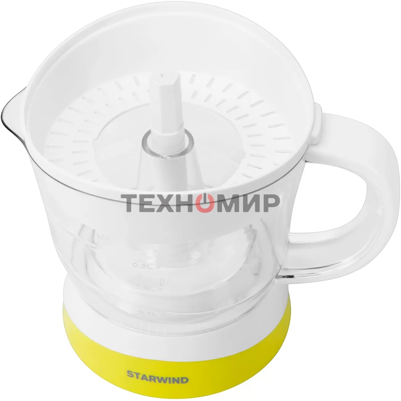 Соковыжималка цитрусовая Starwind SJ 1121 30 Вт рез.сок.:700мл. белый/желтый