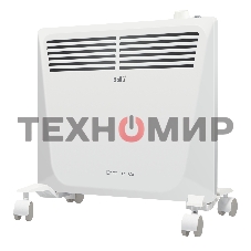 Конвектор электрический Ballu Enzo BEC/EZMR-1000 белый, 1000 Вт, 15 м2, термостат