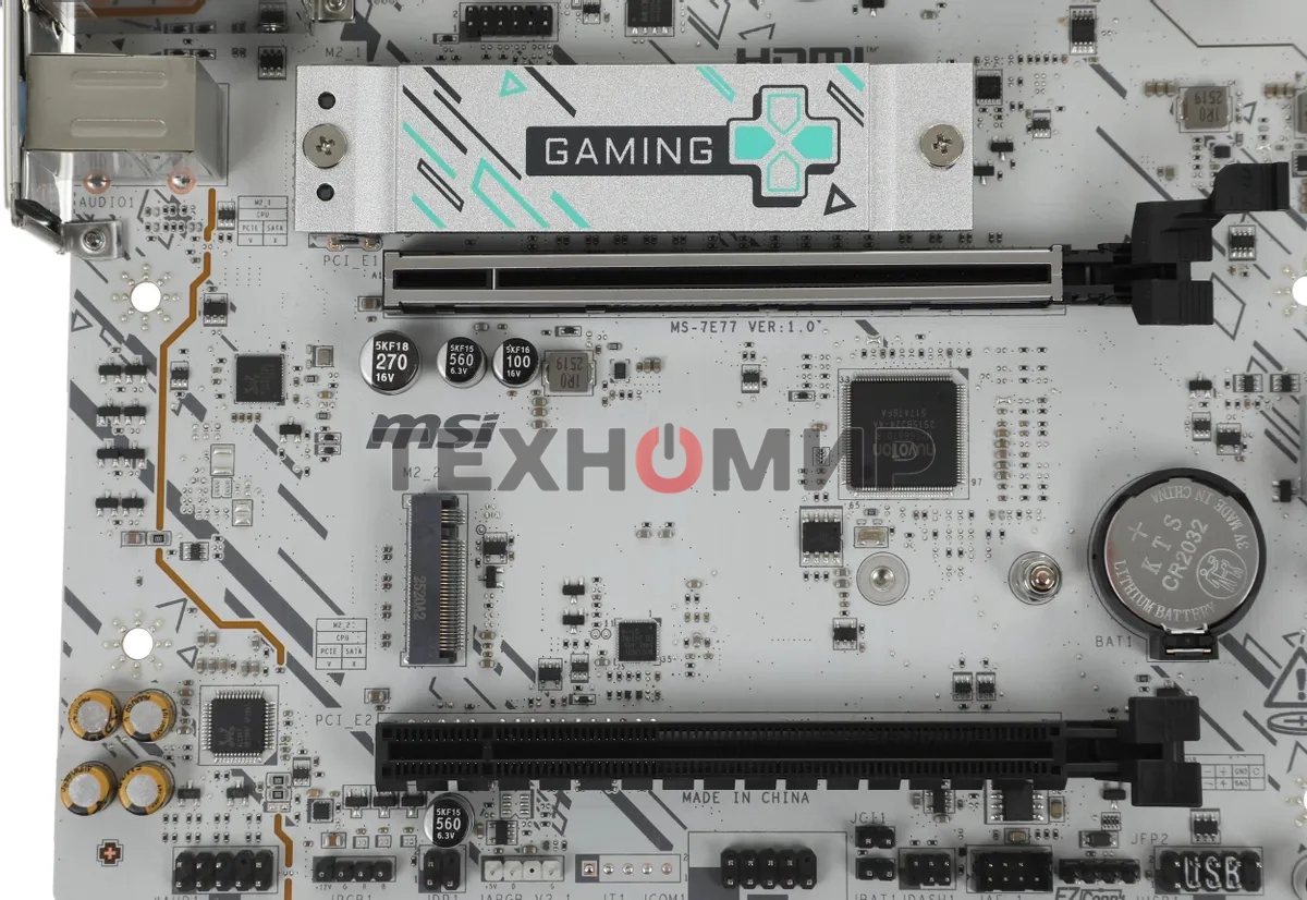 Материнская плата MSI B840M GAMING PLUS WIFI6E, AM5, AMD B840, 4xDDR5, 4xSATA, 2xM.2, 1xPCIe 4.0 x16, 1xPCIe 3.0 x4, 1xHDMI (v2.1), 1xUSB-C 10Gbps, 1xUSB-A 10Gbps, 2xUSB-A 5Gbps, 4xUSB-A 2.0, 1x2.5Gb LAN, Wi-Fi 6E, Bluetooth 5.3, 2x3.5 мм, 7.1, mATX