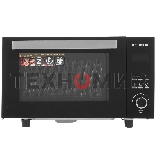 Микроволновая печь Hyundai HYM-D2073 черный, 23 л, 800 Вт, переключатели - кнопки, поворотный механизм