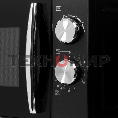 Микроволновая печь Hyundai HYM-M2050 черный, 20 л, 700 Вт, переключатели - поворотный механизм