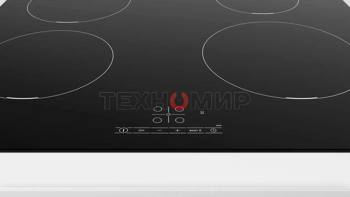 Индукционная варочная панель Bosch Serie 4 PUE611BB5E, индукционные, независимая, черный