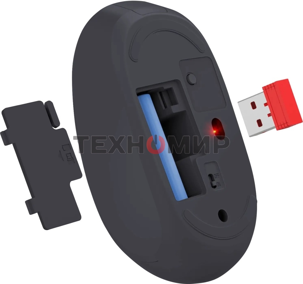 Мышь беспроводная Defender Smart MM-396 черный, 1600 dpi, радиоканал, Bluetooth, USB, кнопки - 3