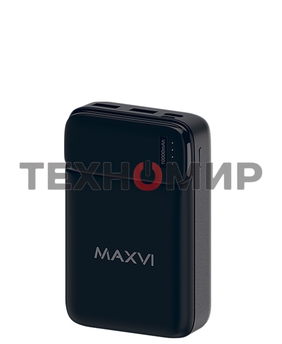 Портативный аккумулятор Maxvi PB10-08 10000 мАч, 2A, 2хUSB/Type-C/MicroUSB