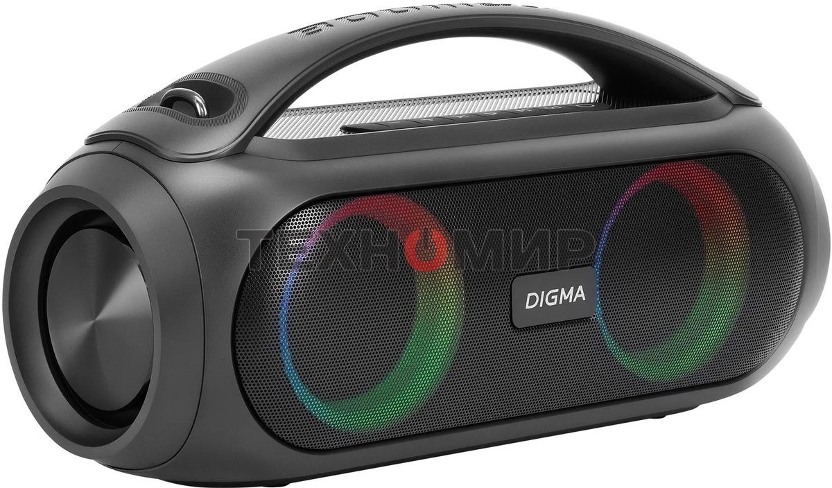 Колонка портатитвная Digma D-PS1530 черный/черный 50W 2.1 BT 10м 3000mAh (SP1530B)