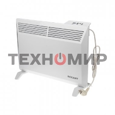 Конвектор электрический Rexant белый, 1000 Вт, 15 м2, термостат, дисплей