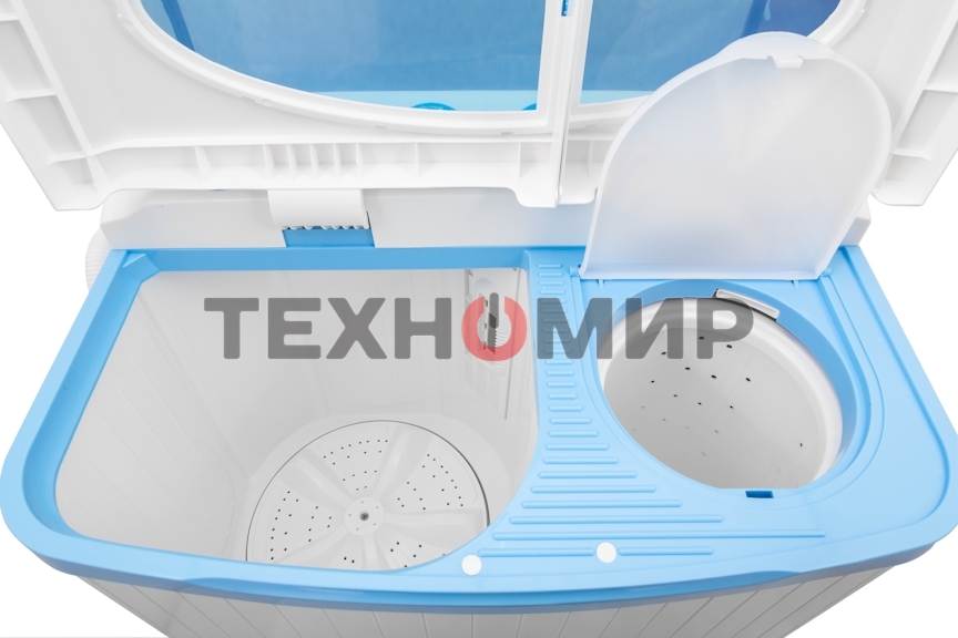 Стиральная машина Renova WS-70P/РЕТ белый/голубой, загрузка вертикальная 5.5 кг, 1350 об/мин, класс: D