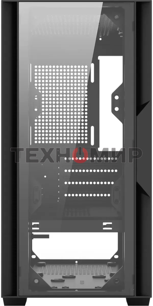 Компьютерный корпус Bloody CC-123 черный без БП mATX 8x120мм 2xUSB2.0 1xUSB3.0 audio bott PSU