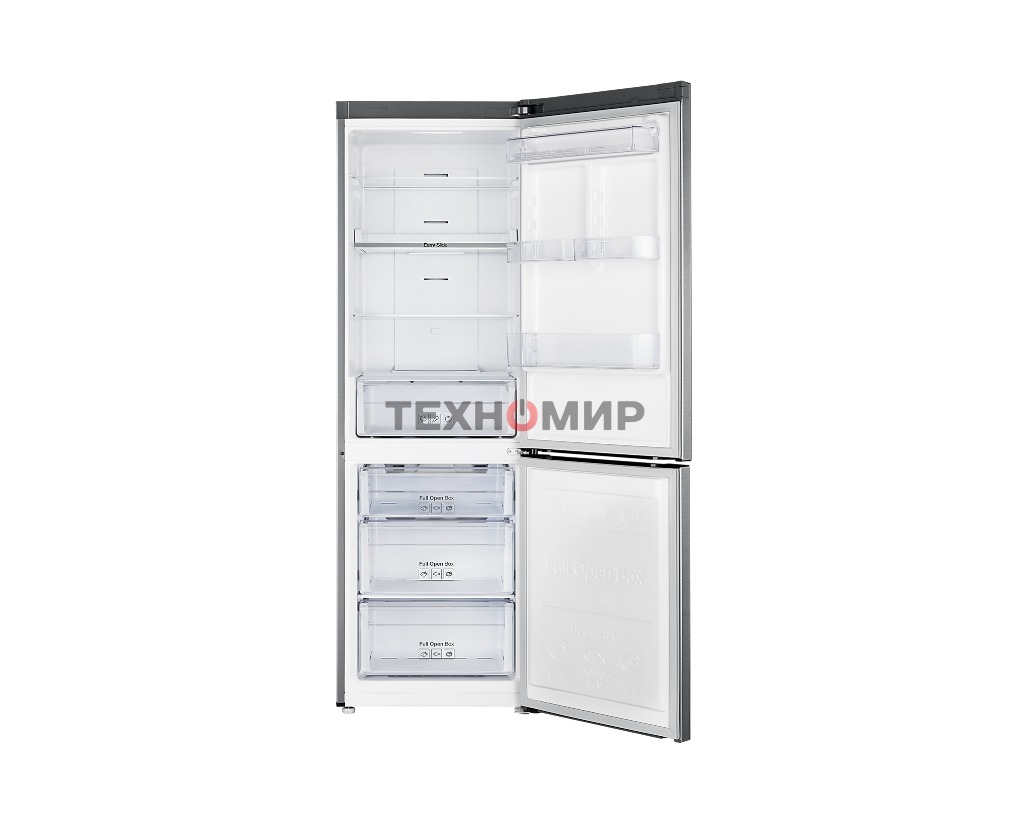 Холодильник Samsung RB33A32N0SA/WT серый двухкамерный инвертер 232/118 л морозилка снизу