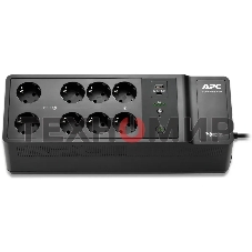Источник бесперебойного питания APC Back-UPS ES 850VA/520W, 230V, 8 Schuko (2 Surge & 6 batt.), USB, USB charge(type A,C), Data/DSL protect.,(BE700G-RS, BE850G2-GR analogue), 1 year warranty