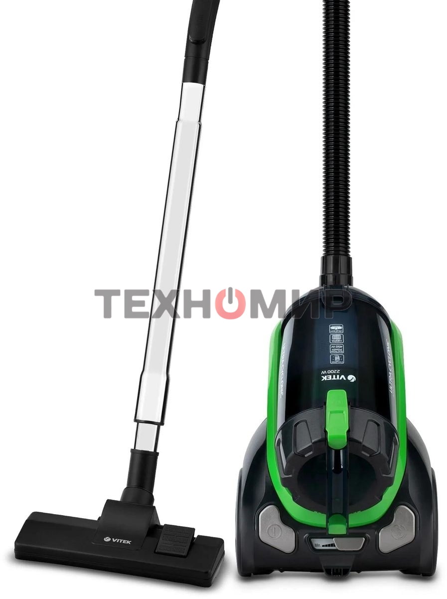 Пылесос Vitek VT-8130 BK 2200Вт зеленый/темно-синий