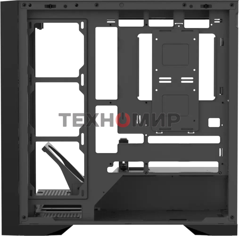 Компьютерный корпус AeroCool/Formula Air Power G8 черный без БП ATX 2xUSB 3.0 1xUSB3.1 audio bott PSU