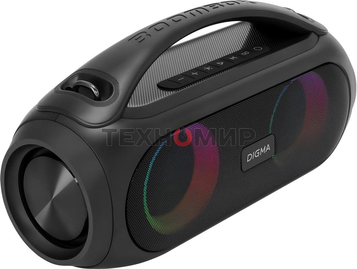 Колонка портатитвная Digma D-PS1530 черный/черный 50W 2.1 BT 10м 3000mAh (SP1530B)