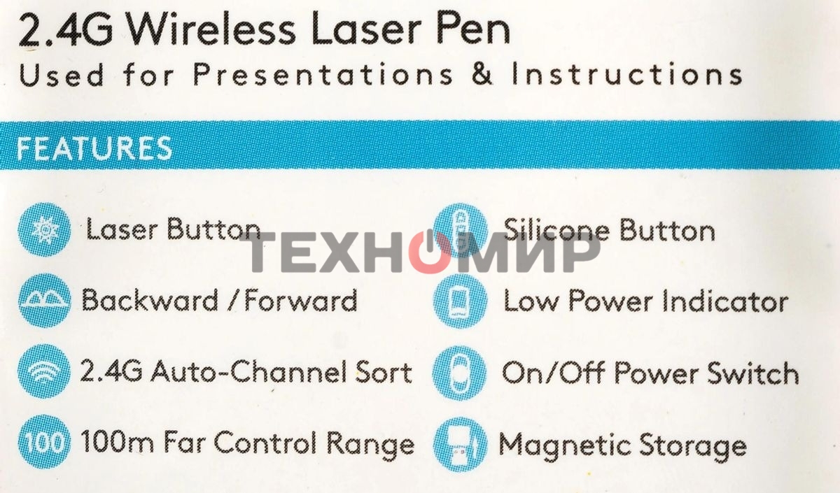 Презентер беспроводной A4Tech LP15 черный, радиоканал, USB, кнопки - 3