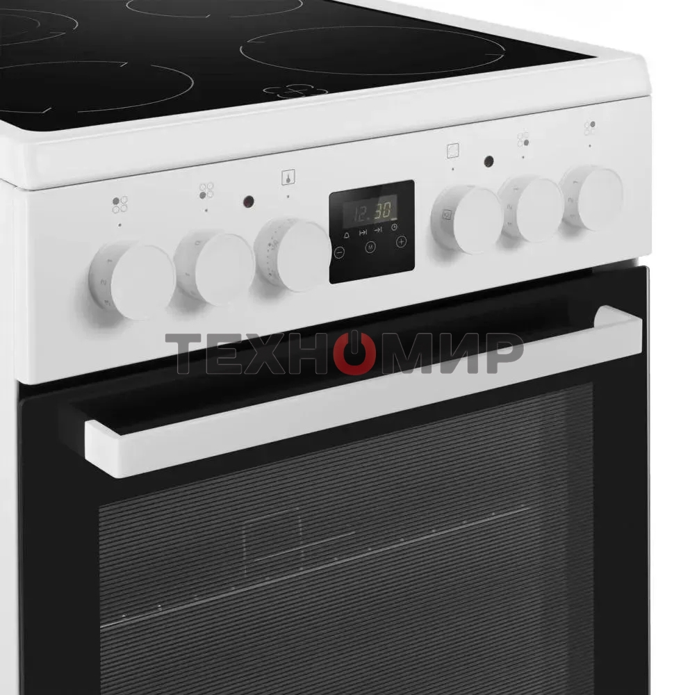 Плита электрическая Maunfeld MEC57CW08TD белый, конфорок 4 шт, духовка 59 л, 50 см x 85 см x 60 см