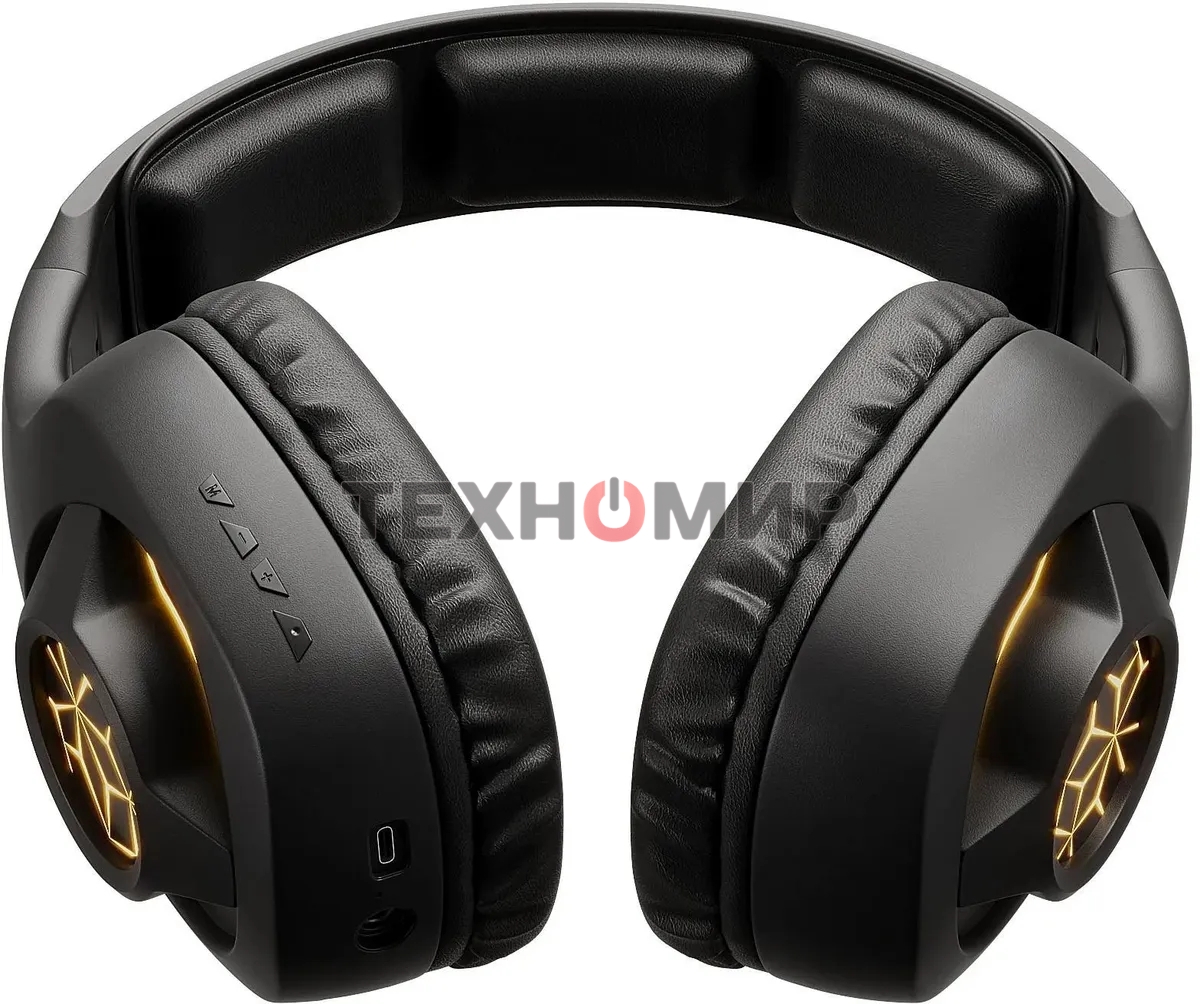 Гарнитура беспроводная/проводная с микрофоном Оклик HS-L575G черный накладные BT оголовье (1895253)