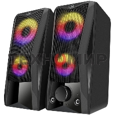 Акустическая система Sven 445, черный, USB, 2.0,2x3 Вт(RMS), подсветка