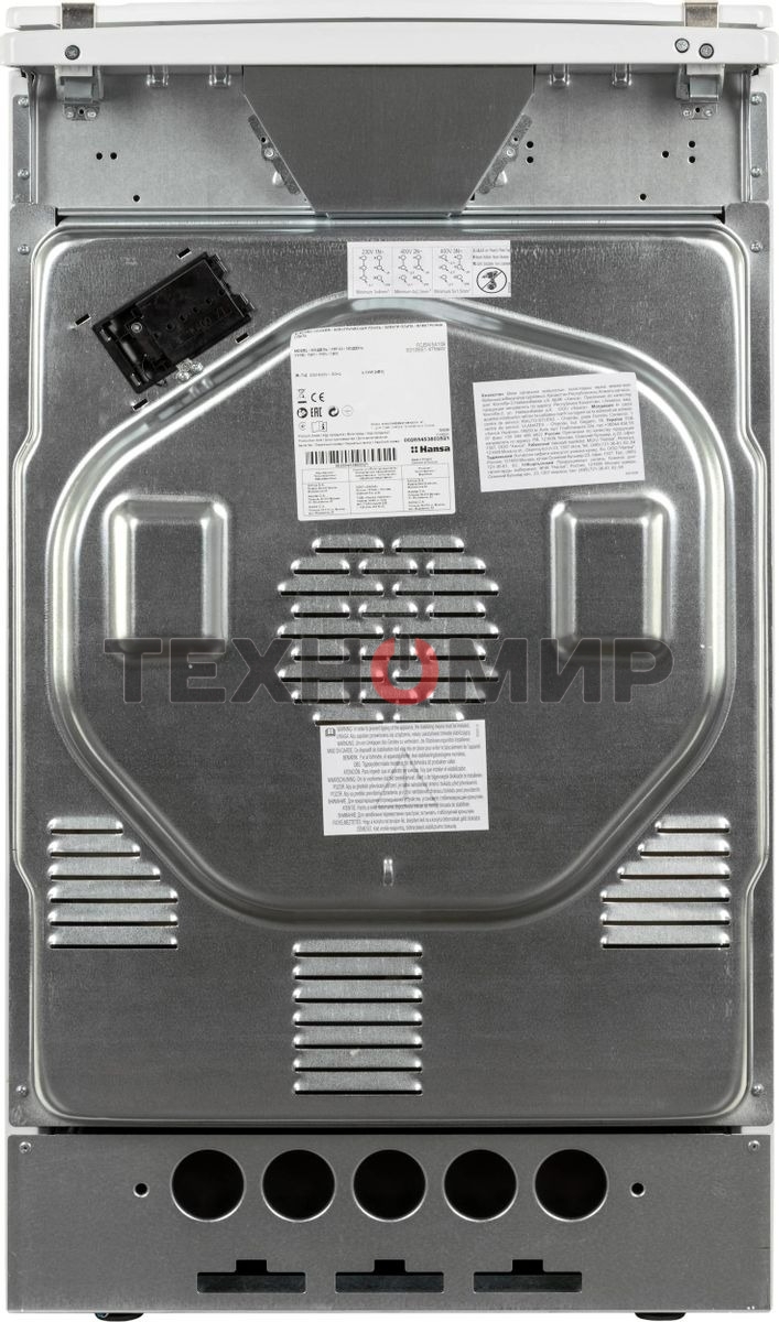 Плита электрическая Hansa FCEW54109 белый, конфорок 4 шт, духовка 65 л, 50 см x 85 см x 60 см